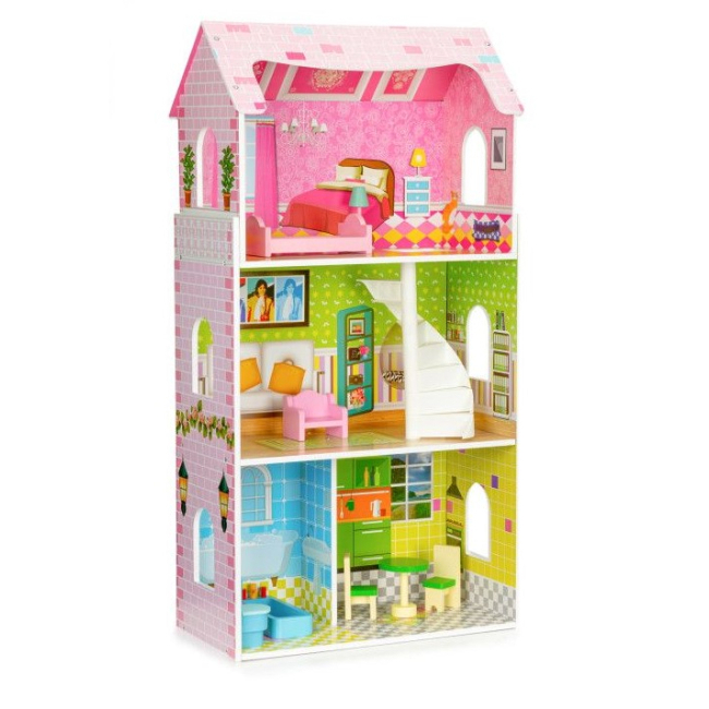 Меблі та будиночки - Ляльковий будиночок Ecotoys М'ятна резиденція (W08123)#2