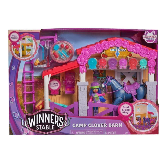 Ляльки - Ігровий набір Winner's stable Camp clover barn (53185)#3