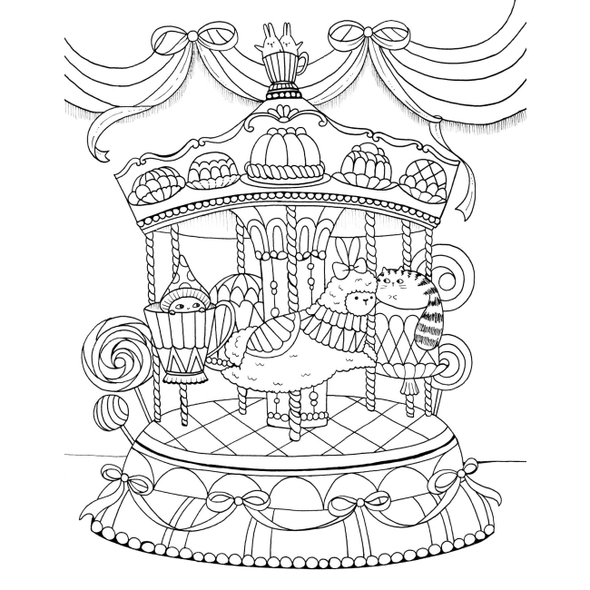 Товари для малювання - Книжка-розмальовка «Майже мільйон лам» Лулу Майо (9786177853779)#2