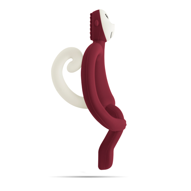 Брязкальця, прорізувачі - Прорізувач Matchistick Monkey Мавпочка бордовий (MM-T-012)#2