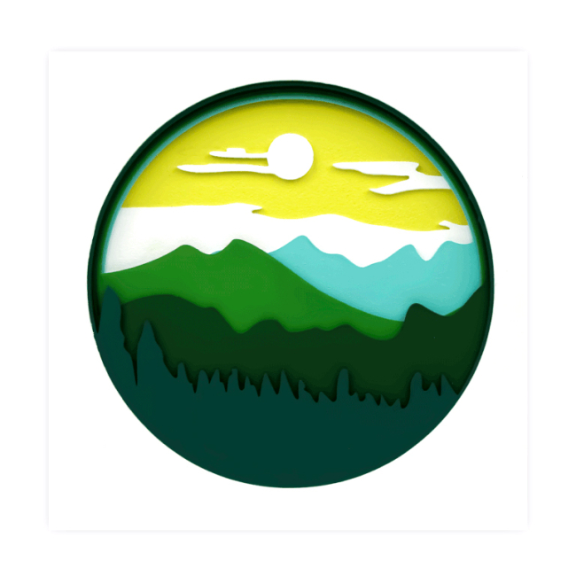 Набори для творчості - 3D картина Rosa Talent Пейзаж Гори 2 30 х 30 см (N0003509)#2