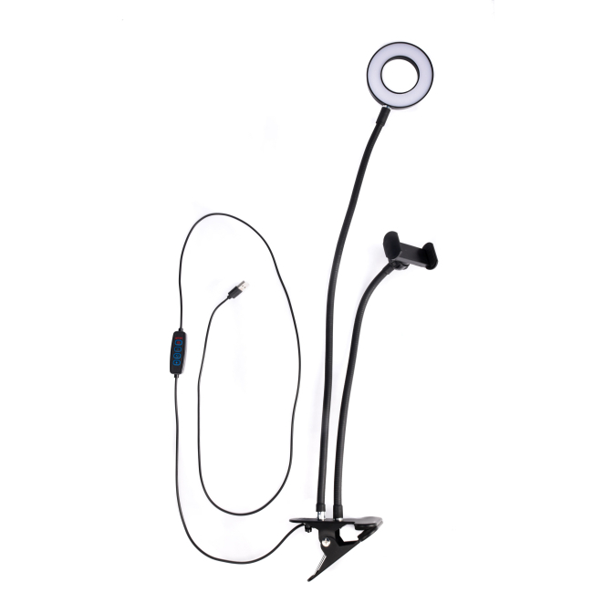 Блогерство і стрімінг - Кільцева лампа Create It! Набір з прищіпкою та тримачем телефону (32006)#2