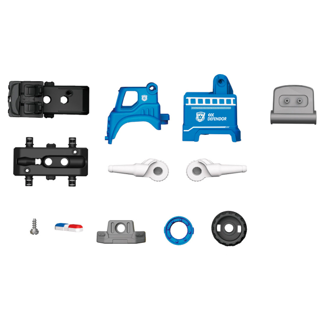 Конструктори з унікальними деталями - Конструктор DIY Spatial Creativity Поліцейський спецтранспорт (CJ-1614173)#2