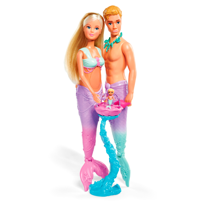 Ляльки - Ляльковий набір Steffi & Evi Love Сім'я русалок (5733524)#2