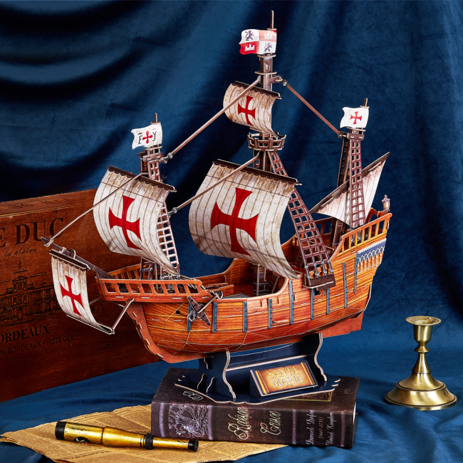 3D-пазли - Тривимірний пазл CubicFun Корабель Санта-Марія (T4038h)#3