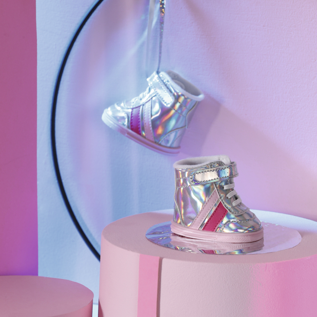 Одяг та аксесуари - Взуття для ляльки Baby Born Сріблясті кросівки (831762)#3