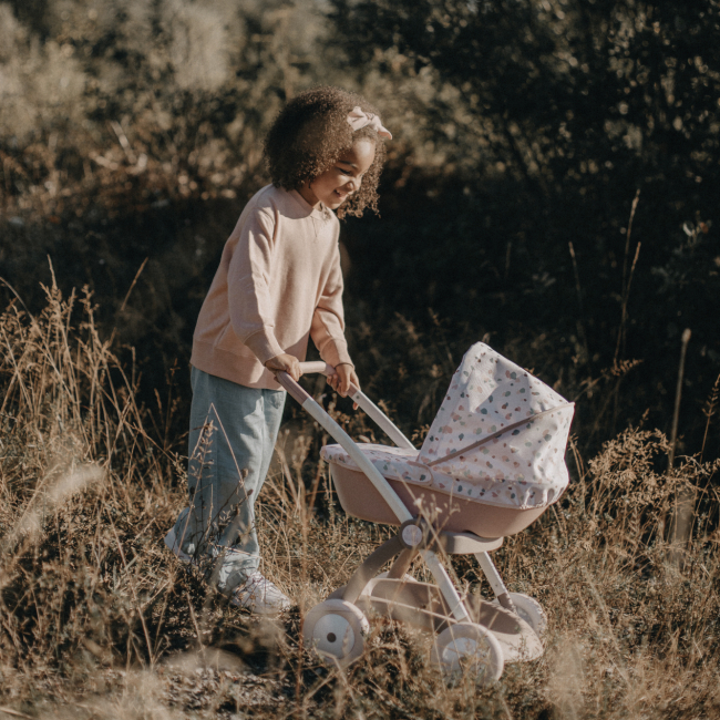 Транспорт і улюбленці - Коляска Smoby Baby Nurse Модерн рожева пудра (254118)#5