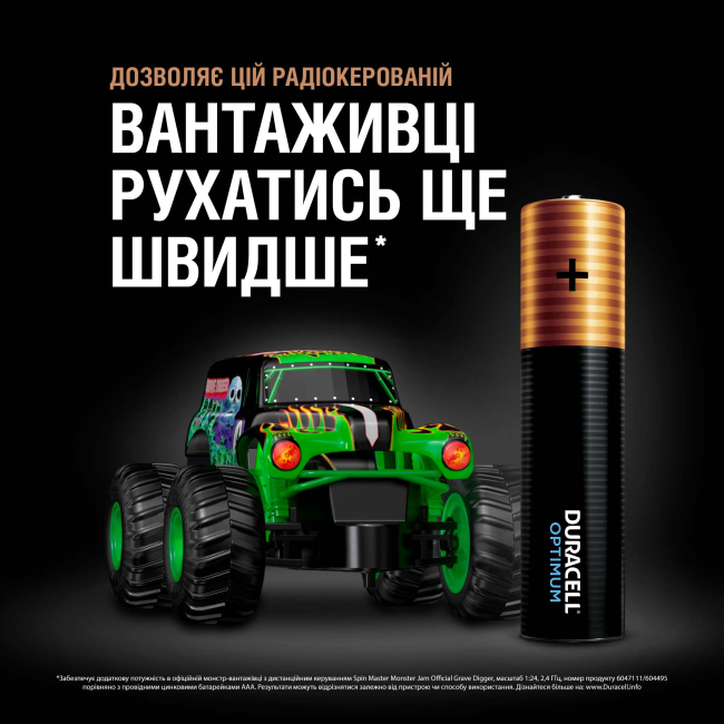 Акумулятори і батарейки - Батарейки алкаліновi Duracell Optimum AAA CEE GEN3 4 штуки (5000394158726)#4