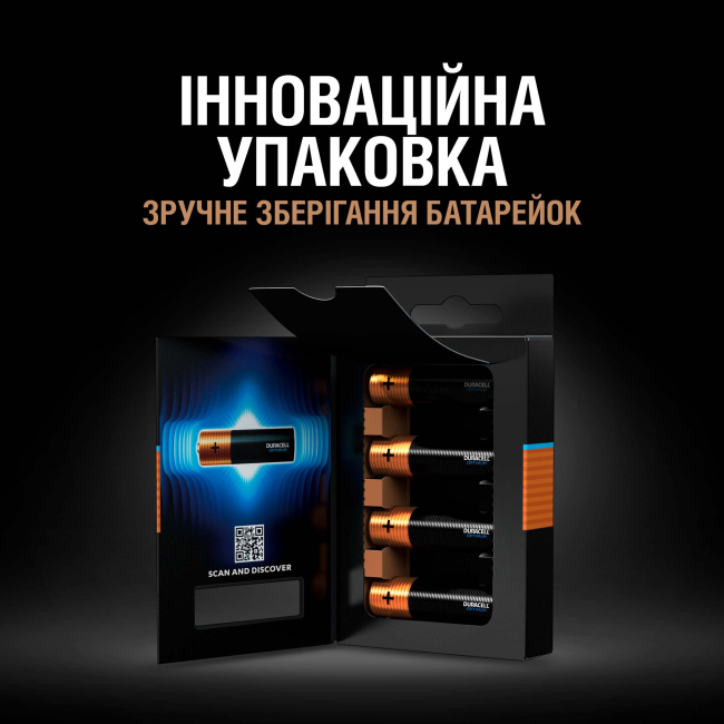 Акумулятори і батарейки - Батарейки алкаліновi Duracell Optimum AA CEE GEN3 4 штуки (5000394158696)#6