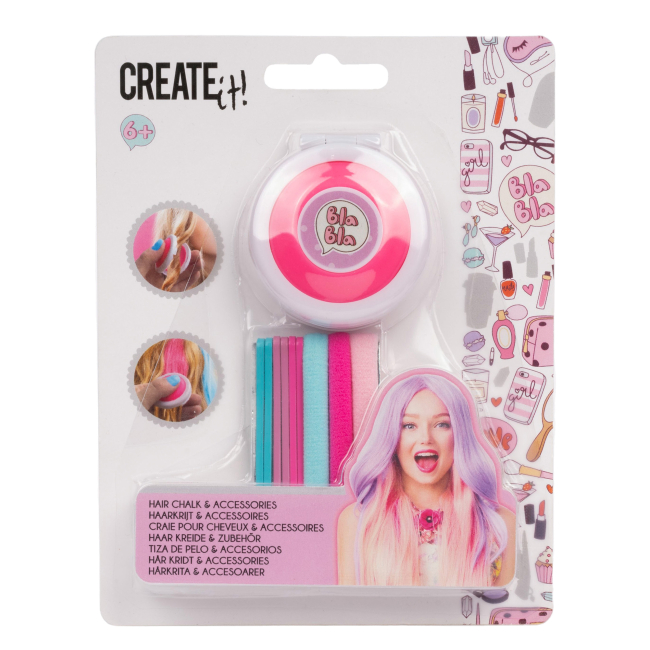 Косметика - Набір для волосся Create It! Кольорова крейда з аксесуарами в асортименті (84517)#2