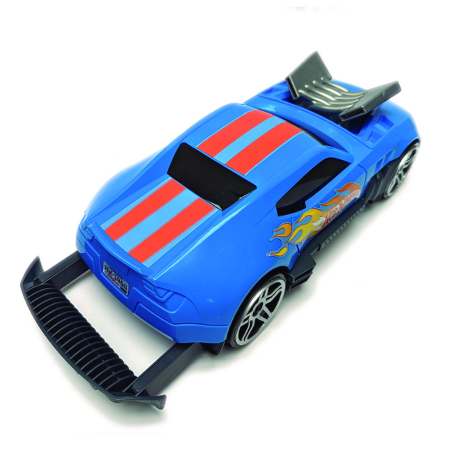 Паркінги і гаражі - Гоночний автомобіль-гараж Hot Wheels Синій 2 в 1 (HWCC15)#3