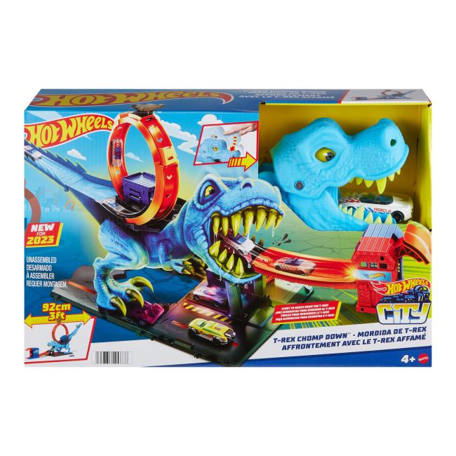 Автотреки - Ігровий набір Hot Wheels City Полювання Ті-Рекса (HKX42)#3