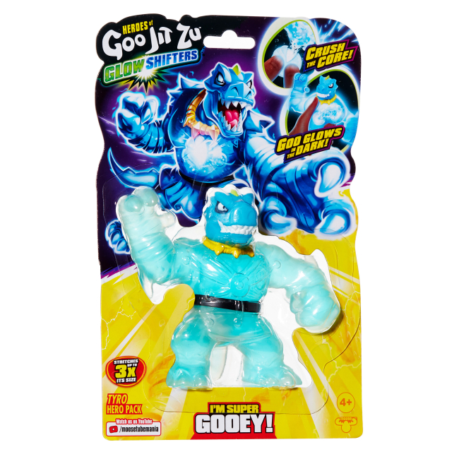 Антистрес іграшки - Стретч-антистрес Goo Jit Zu Glow shifters Тайро (123016)#2