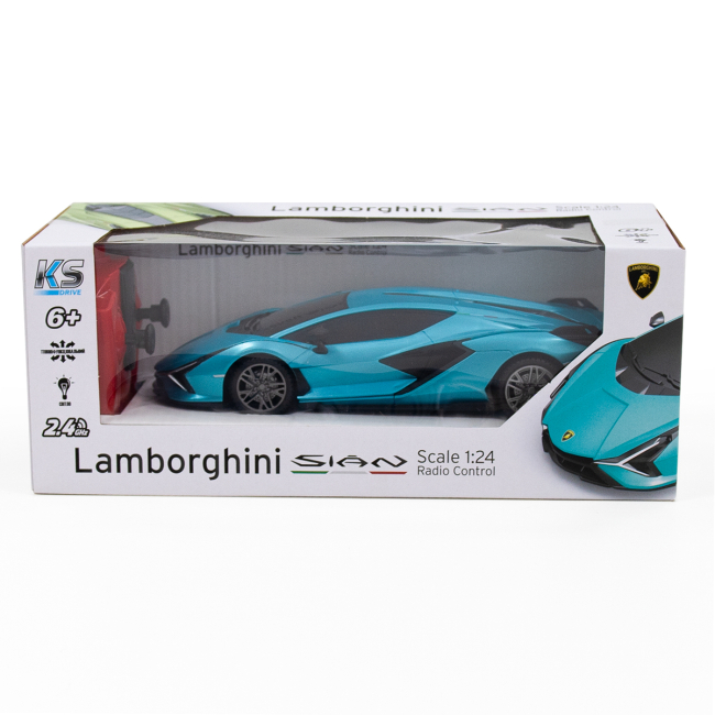 Радіокеровані моделі - Автомобіль KS Drive Lamborghini Sian синій (124GLSB)#5