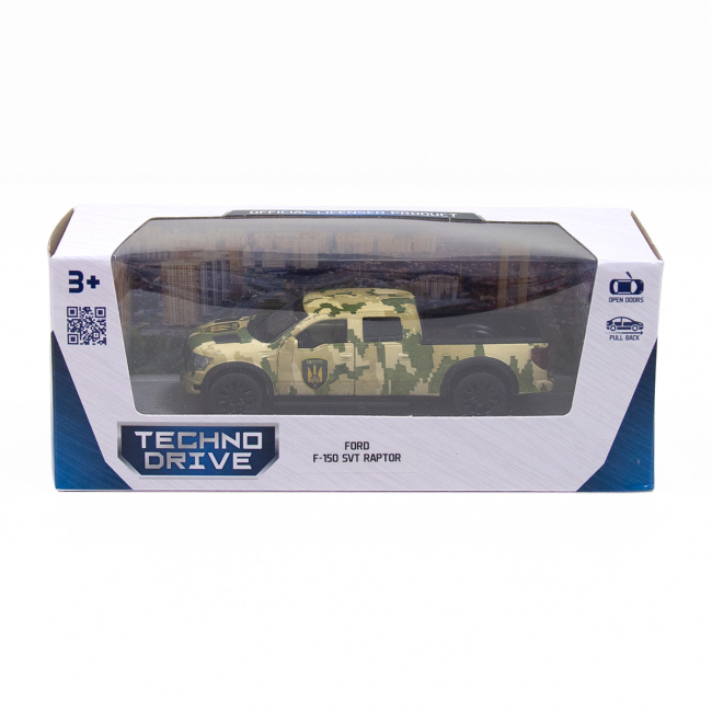 Транспорт і спецтехніка - Позашляховик TechnoDrive Шеврони Героїв Ford F-150 SVT Raptor мілітарі (250296)#4
