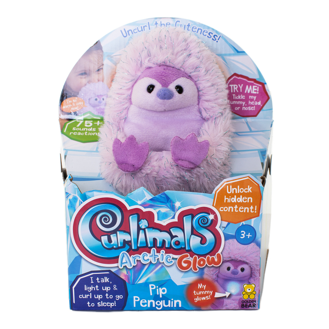 М'які тварини - Інтерактивна іграшка Curlimals Arctic Glow Пінгвін Піп (3728)#2