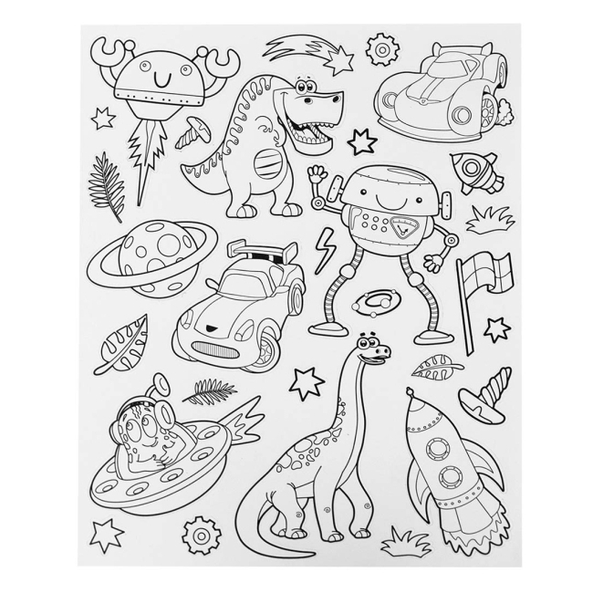 Товари для малювання - Набір для творчості Scentos Clean colouring Захоплюючі пригоди (20211) #3