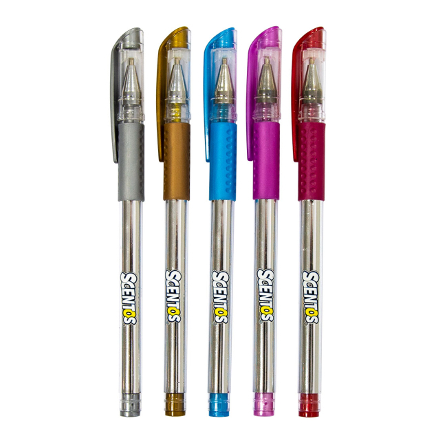 Канцтовари - Набір ароматних гелевих ручок Scentos Металiчне сяйво (12265)#2