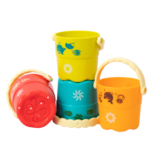 Набори для пісочниці - Ігровий набір Baby Team Відерця 4 штуки (8859)#3