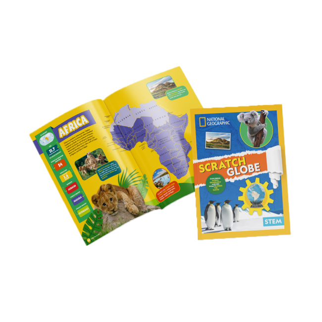 3D-пазли - Набір для моделювання Cubic Fun STEM Скретч глобус (DS1082h)#3