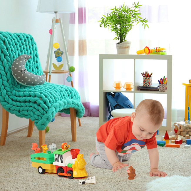 Машинки для малюків - Ігровий набір Kiddi Smart Паровоз Лімпопо (063396)#4