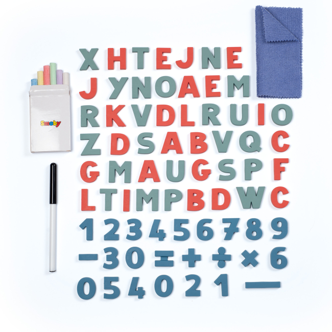 Дитячі меблі - Двосторонній мольберт Smoby Літери та цифри (410308)#2