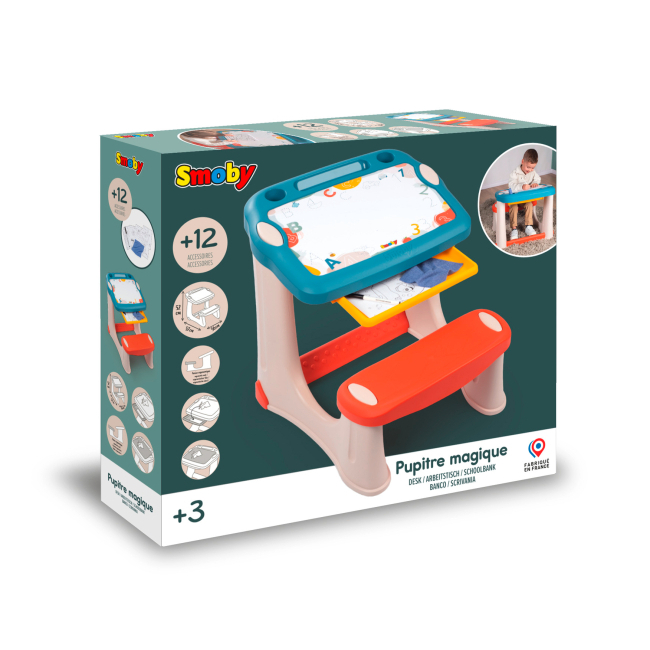 Дитячі меблі - Парта-дошка Smoby Магічна синя (420224)#3