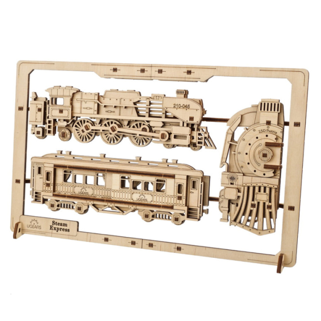 3D-пазли - Пазл Ukrainian Gears Паротяг (6337513)#2