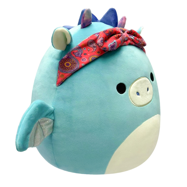 М'які тварини - М'яка іграшка Squishmallows Дракон у бандані 19 см (SQCR04125)#2
