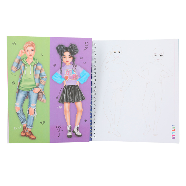 Товари для малювання - Розмальовка Top Model Малія Хейдон та Крісті (0412447)#4