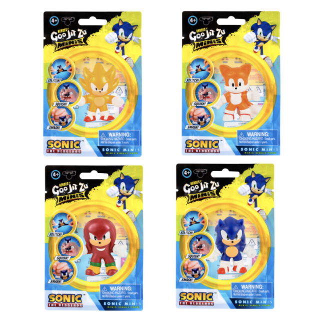 Антистрес іграшки - Стретч-антистресс Goo Jit Zu Сонік міні в асортименті (123289)#2