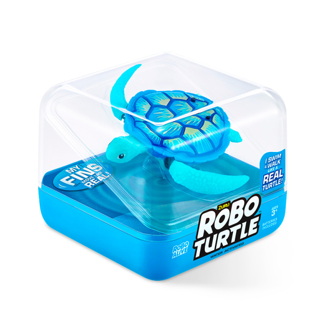 Фігурки тварин - Інтерактивна іграшка Robo Alive Робочерепаха блакитна (7192UQ1-1)#2