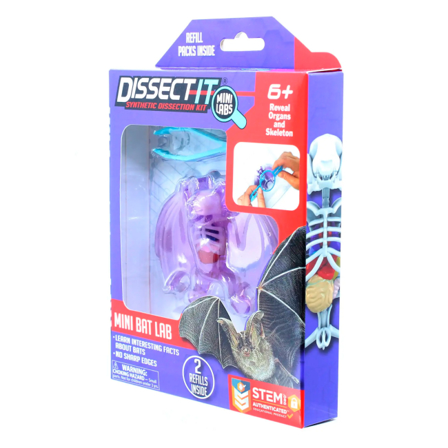 Наукові ігри, фокуси та досліди - Набір для дослідів Joker Slimy Lab Анатомія тварин - Кажан S (38087)#2