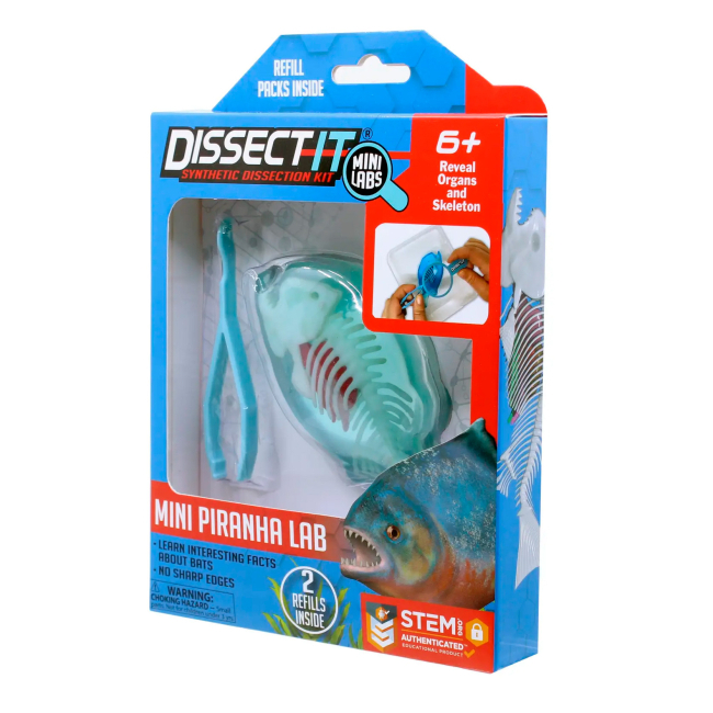 Наукові ігри, фокуси та досліди - Набір для дослідів Joker Slimy Lab Анатомія тварин - Піранья S (38086)#2