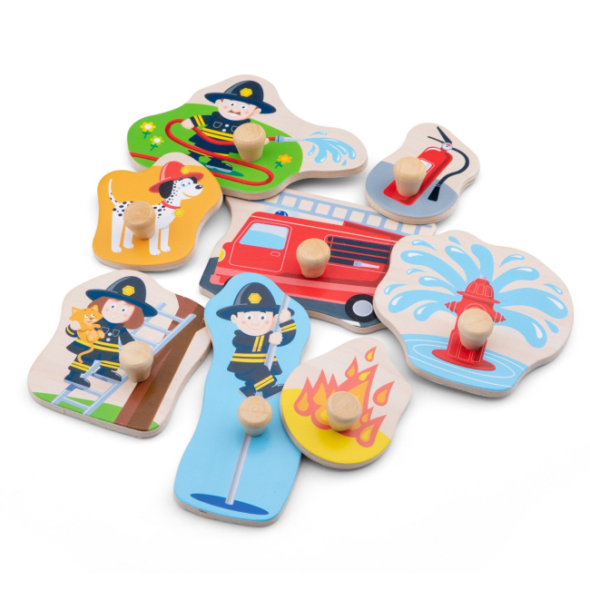 Розвивальні іграшки - Пазл-сортер New classic toys Пожежна бригада (10433)#2