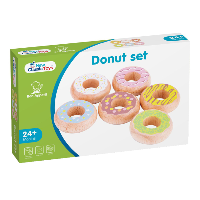 Дитячі кухні та побутова техніка - Ігровий набір New classic toys Bon appetit Пончики Донатс (10629)#4
