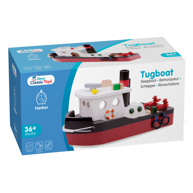 Транспорт і спецтехніка - Ігровий набір New classic toys Буксирне судно (10905)#3