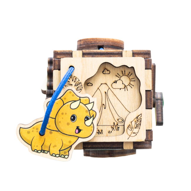 Розвивальні іграшки - Розвивальна іграшка Good Play Бізікубик Діно (К109)#4