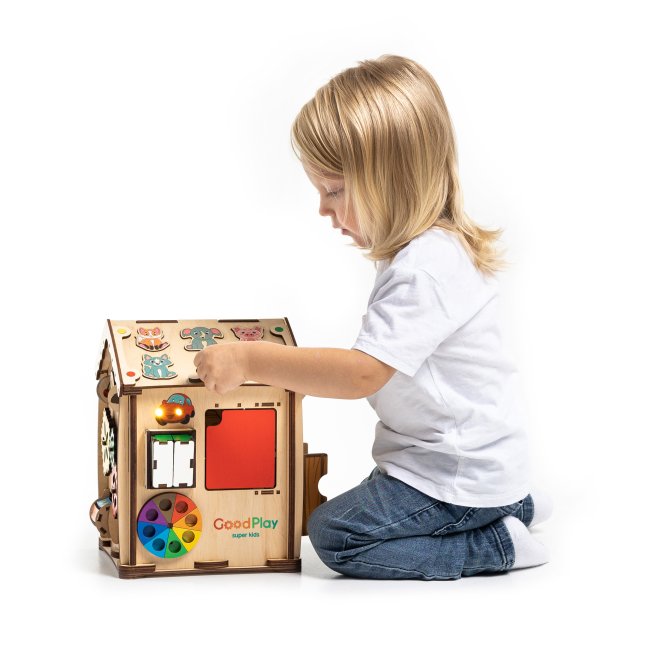 Розвивальні іграшки - Розвивальна іграшка Good Play Бізібудиночок Всезнайка LED (B102E)#4