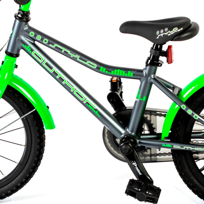 Велосипеди - Велосипед Author Stylo II 16 темно сіро-зелений (2023012)#2