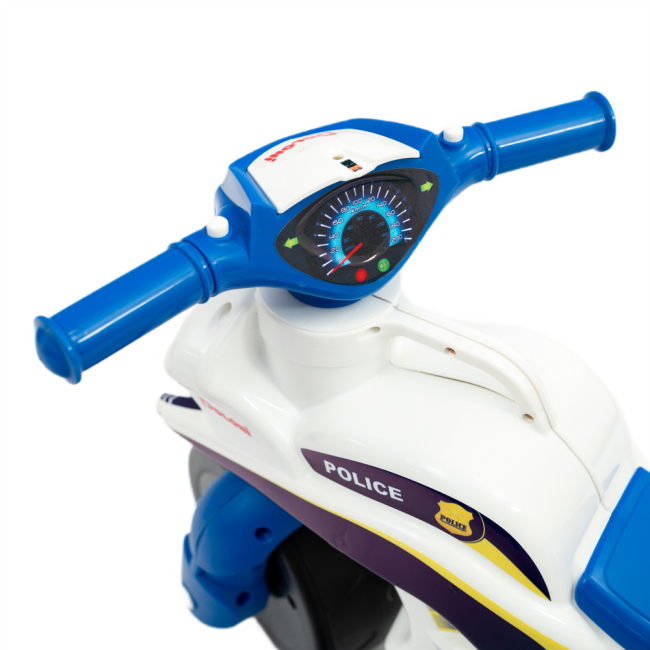 Біговели - Мотоцикл Doloni Мотобайк Поліція біло-синій (0139/51)#4