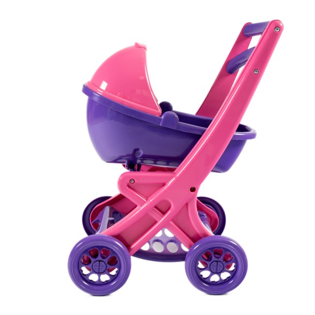 Транспорт і улюбленці - Візок для ляльки Doloni з люлькою рожево-фіолетовий (0121/02)#2