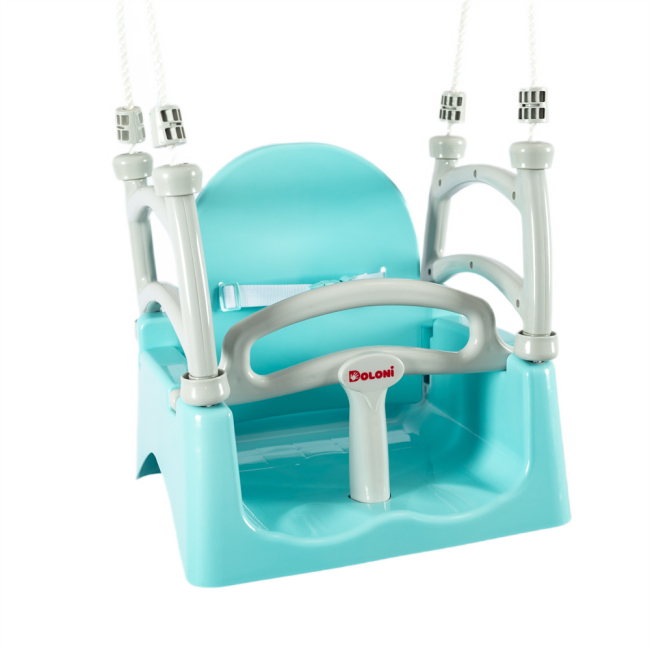 Ігрові комплекси, гойдалки, гірки - Підвісна гойдалка Doloni бірюзовий (0152/9)#3