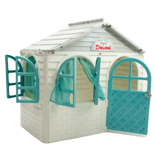 Ігрові комплекси, гойдалки, гірки - Ігровий будиночок Doloni біло-блакитний (02550/15)#3