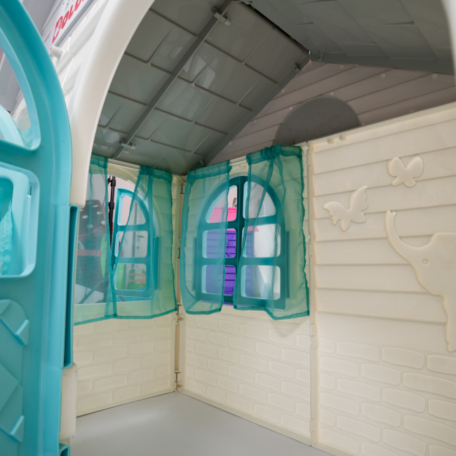 Ігрові комплекси, гойдалки, гірки - Ігровий будиночок Doloni біло-блакитний (02550/15)#6