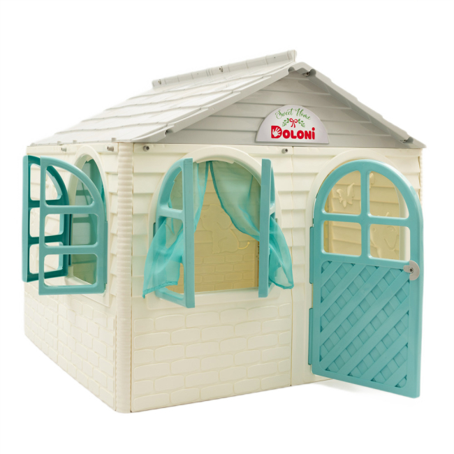 Ігрові комплекси, гойдалки, гірки - Ігровий будиночок Doloni бежево-блакитний (02550/5)#3