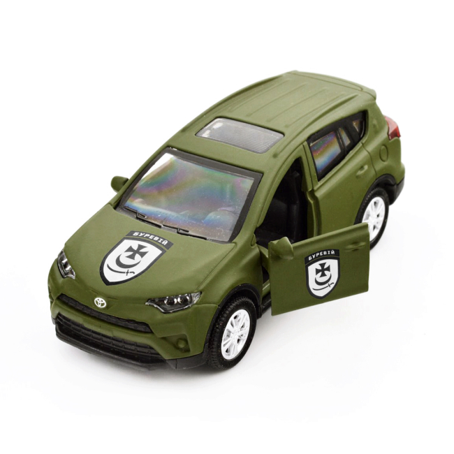 Транспорт і спецтехніка - Позашляховик TechnoDrive Шеврони Героїв Toyota RAV 4 Буревій (KM6198)#7