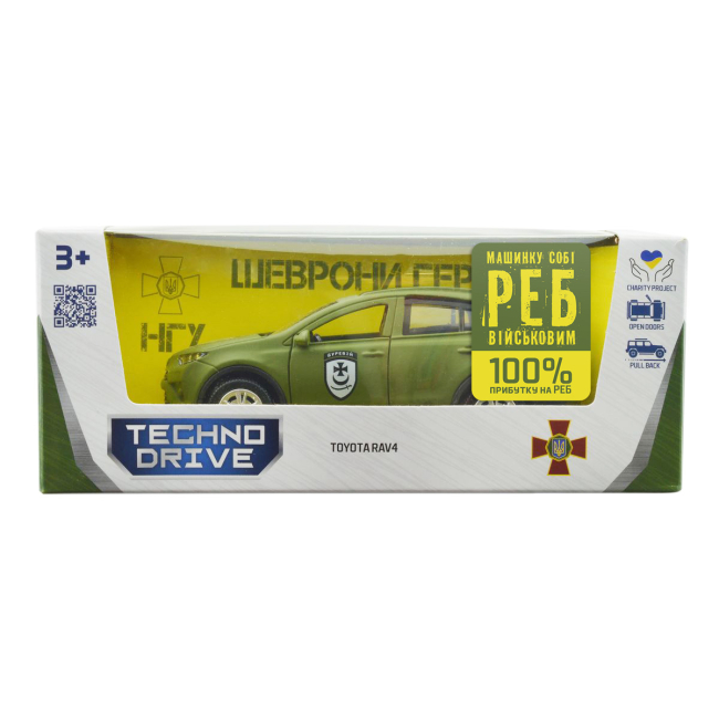 Транспорт і спецтехніка - Позашляховик TechnoDrive Шеврони Героїв Toyota RAV 4 Буревій (KM6198)#9