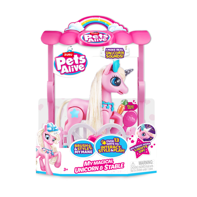 Фігурки тварин - Ігровий набір Pets Alive S2 Чарівний єдиноріг у будиночку (9545)#3