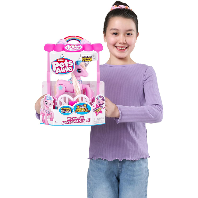 Фігурки тварин - Ігровий набір Pets Alive S2 Чарівний єдиноріг у будиночку (9545)#5